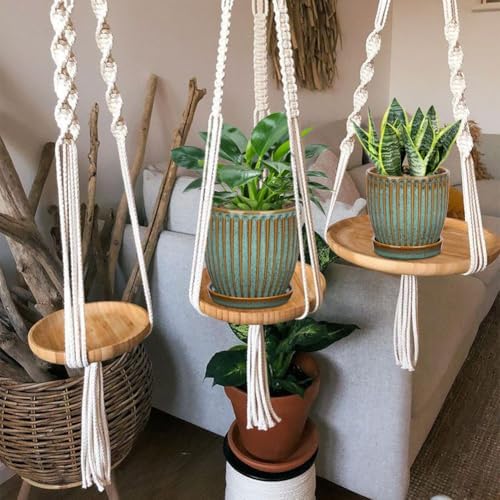 Oairse Ceramic Pots for Indoor Plants, 4.9 + 5.7 Inch Set of 2 Bluish Grey With Drainage Holes and Saucers, Texture Planters for Succulent, Indoor Outdoor Flower - Image 6