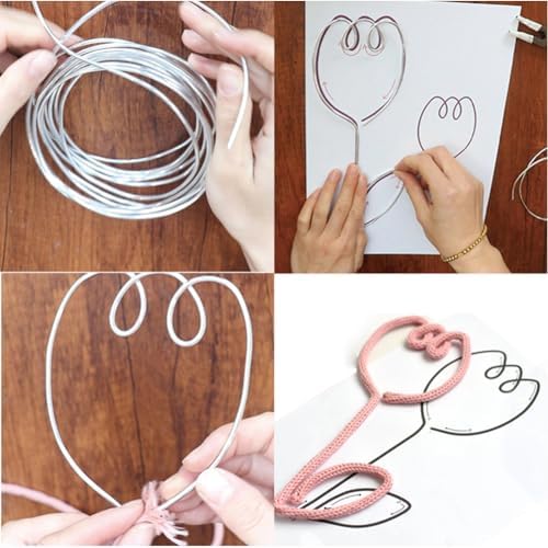 BoFUN Knitted Wire Art Kit for Adults &Teens, Flower Craft Set - Image 3