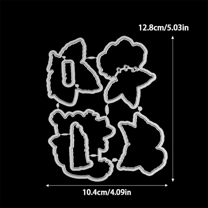 Strawberry Cup Stamps and Cutting Dies for Card Making DIY Transparent Silicone Clear Stamp and Metal Die Cuts Sets for Scrapbooking Paper Greeting Cards Decor Seals Craft Supplies