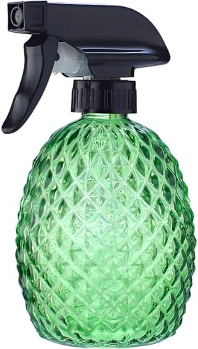 Glass Plant Mister Water Spray Bottle 12oz, Green Mist Spray Bottle for Inside Plants, Hair, Cleaning, Essential Oils, Cats by Unknown