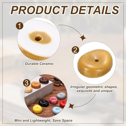 uxcell 2Pcs Ceramic Incense Holder Stick Incense Burner Holder Brown - Image 3