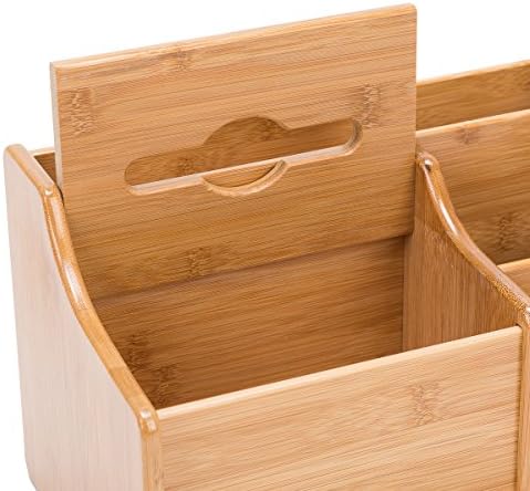 Bamboo Desk Organizer with Extendable Storage Multi-Function Stationary Organizer For Office and Home, Expandable Desk Tidy Bamboo Bookshelf - Image 4