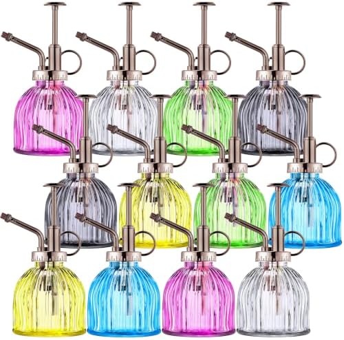 Maxdot 12Pcs Glass Plant Mister Spray Bottle 220ml, Copper Sprayer by Maxdot