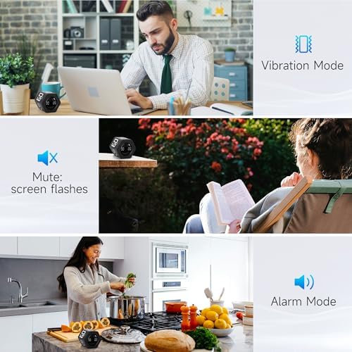 Productivity Timer, 1, 5, 10, 30, 60 Minute Presets, Desk Cube Timer - Image 6