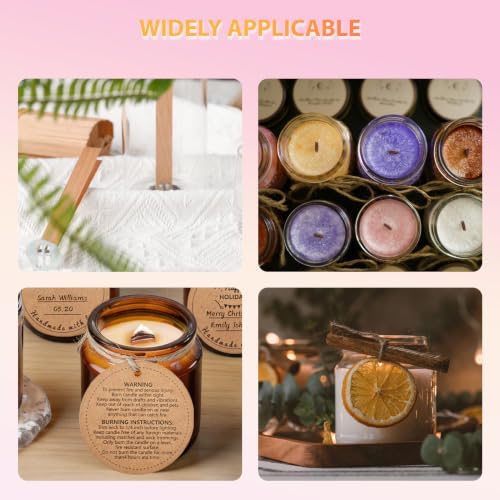 Cherry Wood Wicks – Long-Lasting Flame, 180 Candles per Pack (0.5 mm Thick) - Image 7