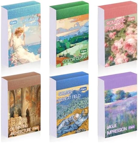 Bomichi Washi Stickers, 6 Sets 300 Pcs Aesthetic Sticker Book for DIY Journaling, Journaling Supplies for Bullet Journal Art Diary Card Craft Gifts Planner Notebook by Bomichi