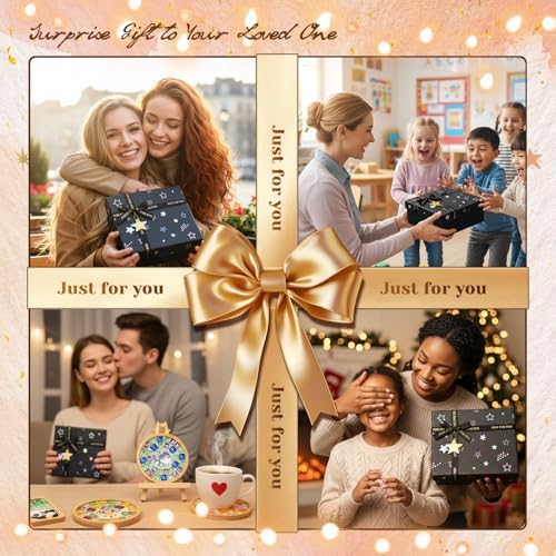 4 Packs Mosaic Coaster Kit, Mosaic Craft Kit for Beginner, with Gift Box - Image 6