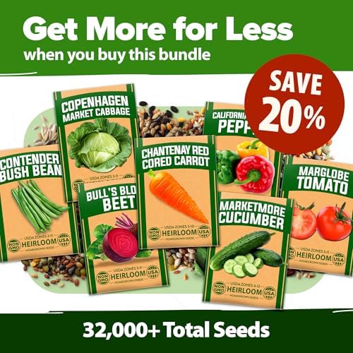 HOME GROWN 70 Variety Vegetable & Herb 30,600+ Seeds Survival Garden Kit - Image 3