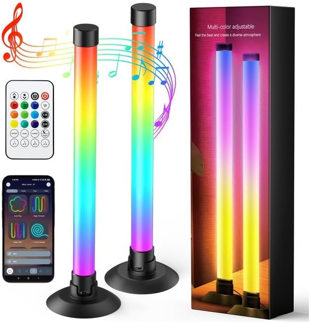 Ledagic IC+RGBW USB Powered Led Light Bar with App & Remote Control, 2 Pack by Ledagic