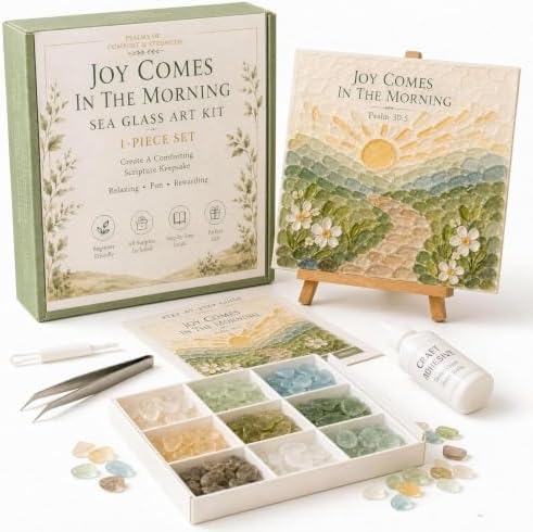 Sea Glass Ocean DIY Kit | Seaglass Mosaic Art Craft Kits for Adults by Unknown