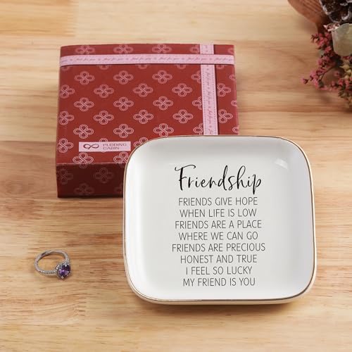 Friendship Gift for Women Friend Jewelry Dish Birthday Graduation Christmas - Image 6