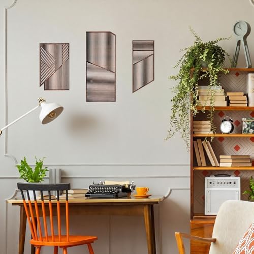 Yerliker 3 Pcs Modern Wall Decor, Medieval, 15.75 x 15.75 x 1.97 Inch - Image 6