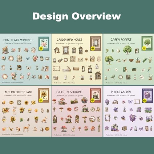 150 Pcs Vintage Cottagecore Stickers for Scrapbooking - Image 4