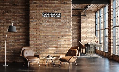 Retro Tin Metal Sign Dad'S Garage Statement Farmhouse Bathroom Wall Decor for Home Vintage Bar or Dorm Unique Gift Idea for Friends 4x16 in - Image 5