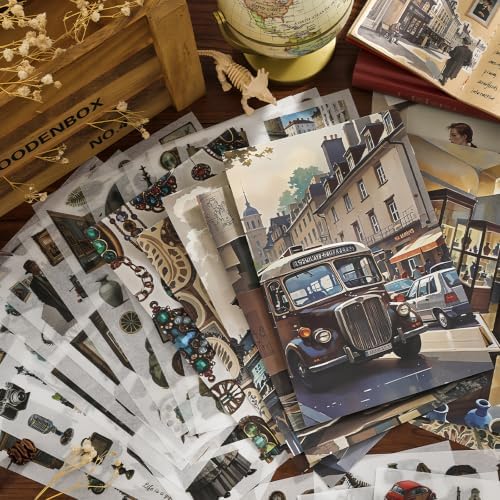 500+ Washi Stickers for Scrapbook Supplies,Coffee Aesthetic Scrapbook Paper - Image 3