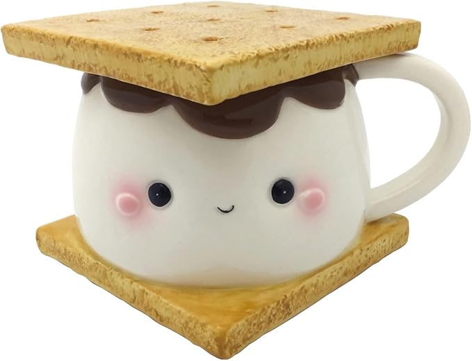 Streamline Imagined 1 X Marshmallow S'more Coffee Mug With Lid