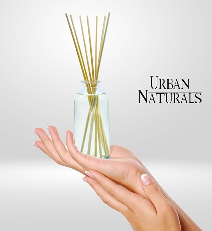 Urban Naturals Ocean Rose Reed Diffuser Set | Made with Essential Oils & Real Botanicals | Salty Mist, Lemongrass, Geranium, Rose, Basil, Honey & Sandalwood | Made in The USA