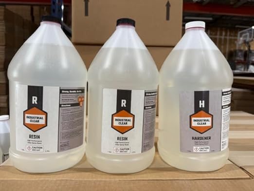 Industrial Clear - Rock Hard Epoxy Resin - 3 Gal Kit