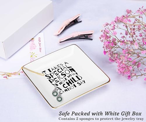 NZY It Takes A Special Person-Thank You Gift, Special Ed Teacher & Behavior Analyst Gift-Ceramic Jewelry Tray Trinket Holder Ring Dish - Image 2
