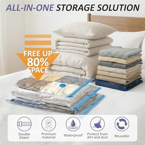 Vacuum Storage Bags with Hand Pump, Vacuum Seal Space Saver Bags,25 Combo - Image 2