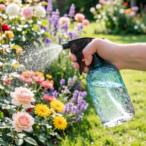 OFFIDIX Watering Can Indoor Set Blue Small Metal Water Can and Spray Bottle - Image 2