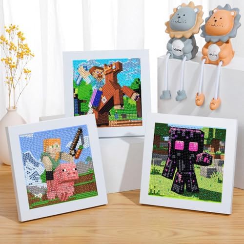 GQYCZZ 6 Pack Diamond Art Kits for Kids Aged 4-12, 6x6 in - Image 5
