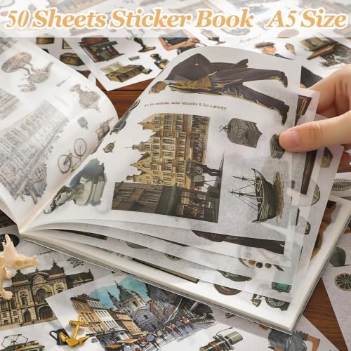 500+ Washi Stickers for Scrapbook Supplies,Coffee Aesthetic Scrapbook Paper - Image 4