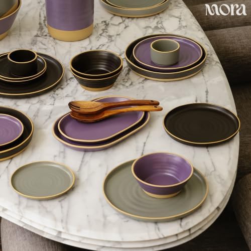 Mora Ceramic Decorative Tray - 9.4in Dish for Jewelry, Perfume, Makeup, Accessories, Candle, in the Bathroom Vanity, Bedside, or Kitchen Counter. Cute Organizers - Nebula - Image 6