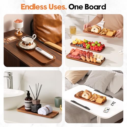 Small Wooden Tray and Platter, Mini Charcuterie Boards, 10"x5.5" - Image 4