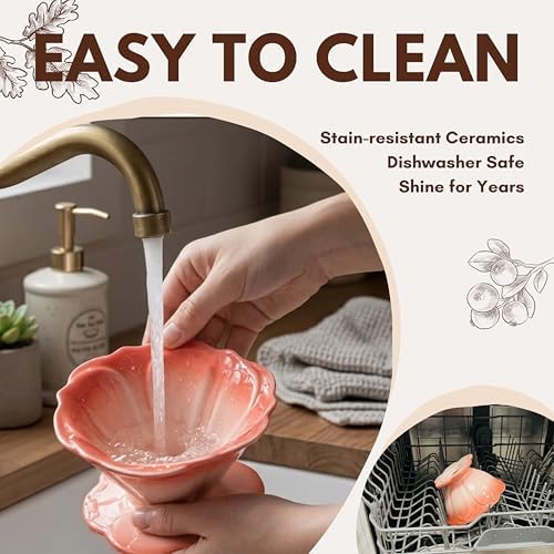 Ceramic Pour Over Coffee Dripper Flower Shape V60-01 (Lemon) - Image 5