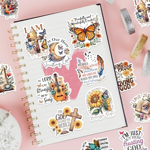 100 Pcs Christian Faith Stickers - Image 2