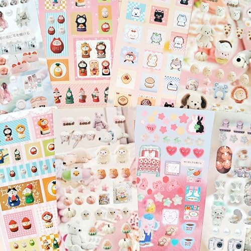 Kawaii Japanese Stickers Book for Journaling,700+ Kawaii Japanese Stickers,Scrapbook Korean Sticker for Bullet Journaling,Junk Journal,Calendar,Planner,Notebook,Phone Case(Honey Fruit Diary) - Image 2