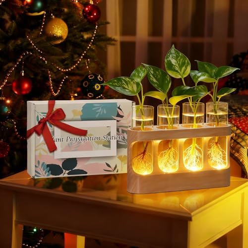 Plant Propagation Station with Wood Stand, 3-Mode 9-Level Adjustable Lights - Image 4