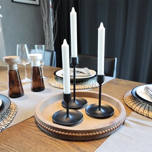 Hrastany Round Wood Decorative Serving Tray for Coffee Table, Brown - Image 5