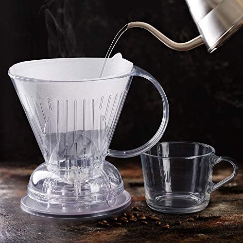 Clever Coffee Dripper | Large 18 oz | Clear | BPA-Free | 100 Filters - Image 5