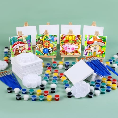 ESRICH 20 Set Canvas Painting Kit, Mini Acrylic Paint Set - Image 6