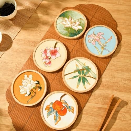 DIY Coaster Craft Kits, Cloisonne Filigree Enamel Art Painting Crafts Coasters Starter Kit, DIY Craft Coasters Supplies for Adults, Hobby for Adults Women Elderly, Handmade Home Decor Gifts - Image 7