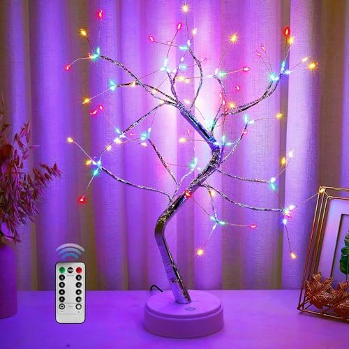 OURBAOFU 20'' 108 LED Sparkly Fairy Spirit Tree Lamp with Remote Control by OURBAOFU