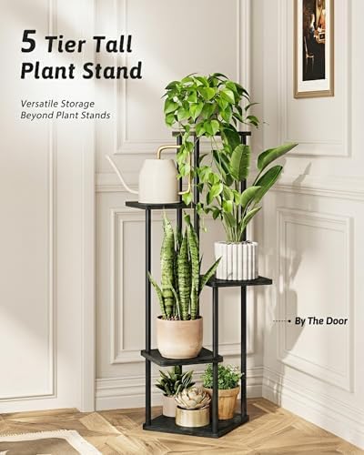 GENTINGBRO Tall Plant Stand Indoor 5 Tier Plant Shelf for Multiple Plants - Image 4