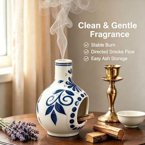 Handmade Ceramic Incense Holder for Palo Santo Stick and Sage Candle Burner - Image 4