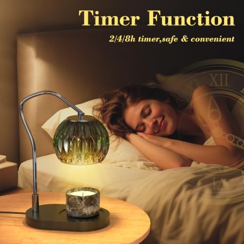 Candle Warmer Lamp with Timer & 4-Level Dimmer, Modern Decor - Image 3