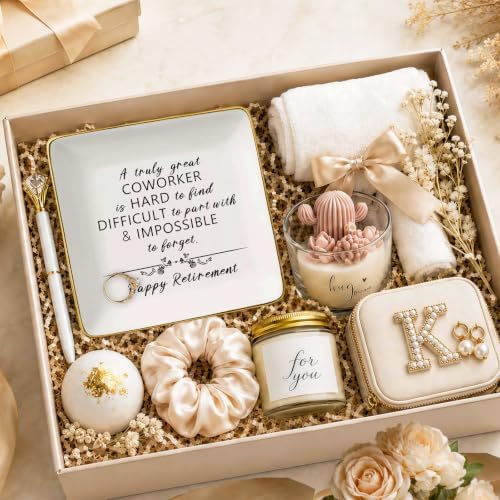 Happy Retirement Gifts for Women -Jewelry Holder Ring Dish Trinket Tray -Retirement Appreciation Gift for Mom Boss Co-workers,Teachers,Nurse,Friends,Wife,Sister -A Truly Great Coworker is Hard to Find - Image 3