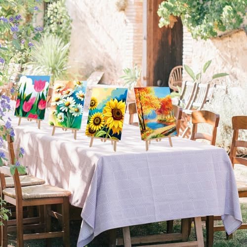 AmazingSpark 16 Pcs Pre Drawn Canvas to Paint for Adults Spring and Summer - Image 2