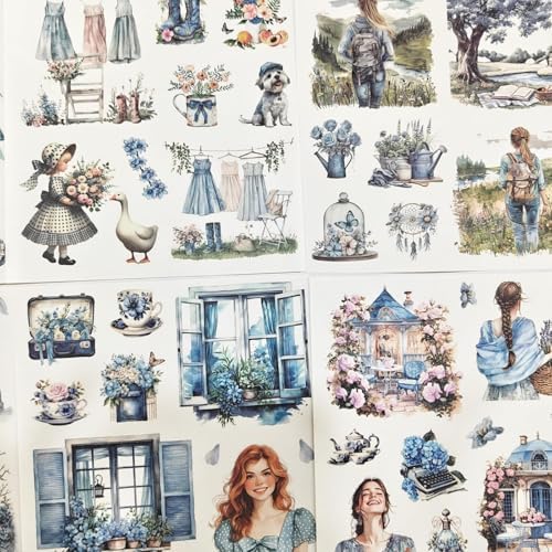 Washi Stickers for Scrapbooking Supplies,Girl Sticker Book for Journaling - Image 5