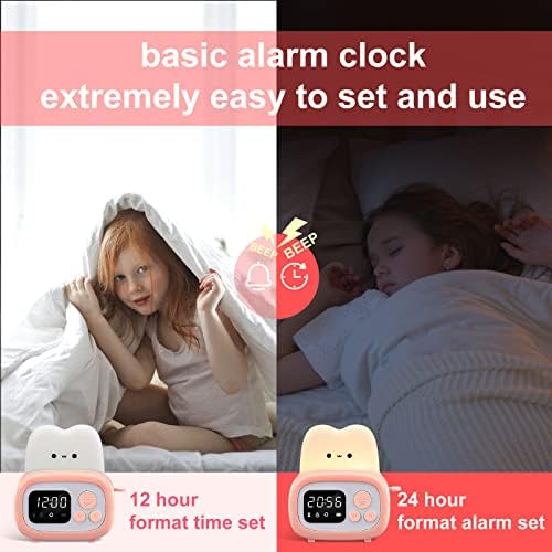 QANYI Timer Clock Night Light for Kids, Tiny Hand Size Portable LED Clock Lamp Kids Desktop Timer for Toothbrush, Learning, Exercise, Bathroom, Oven, Baking, Cooking, Table, Bedroom, Kitchen - Image 4