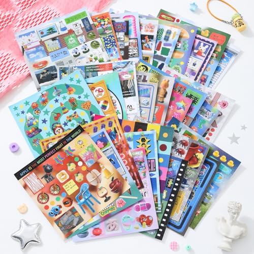 Alideco 30pcs Scrapbook Stickers Vintage Gourmet Desserts Sticker Book for Adults Sticker journaling Stickers for Scrapbooking (caitangwuqu) - Image 3