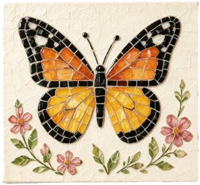 LWLQCZJ Sea Glass Art Kit - DIY Fun Craft Kit for Adults, Beginner Friendly (Butterfly) by Unknown
