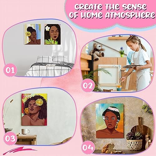 Sherr 75 Pcs 15 Set Pre Drawn Canvas Kit for Painting Craft Sip Paint Kit - Image 5