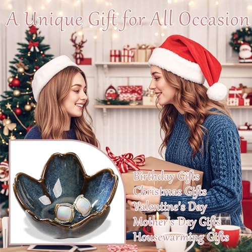 Ring Holder Dish Ceramic Jewelry Dish Tray Cute Key Bowl Gifts for Women - Image 7