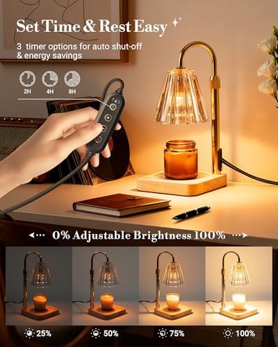 Marycele Candle Warmer Lamp with Timer for Yankee Candles, Christmas Decor - Image 4